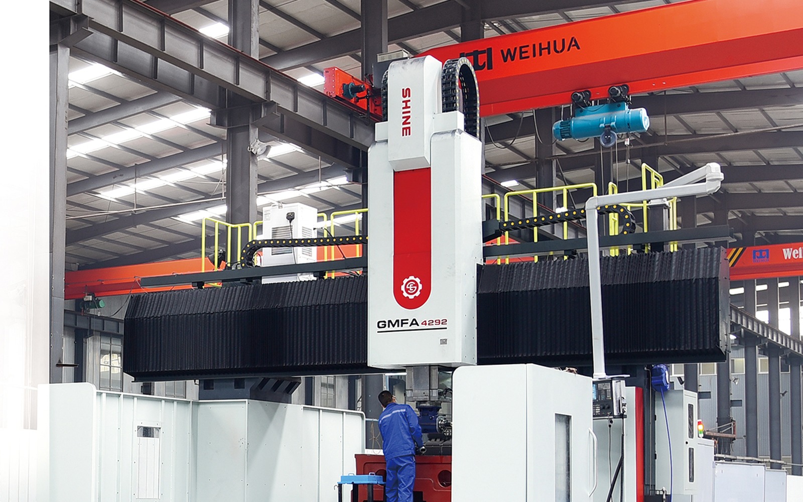Gantry machining center used after casting